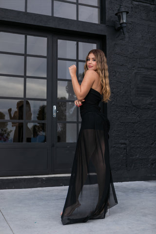 VESTIDO DRAPEADO