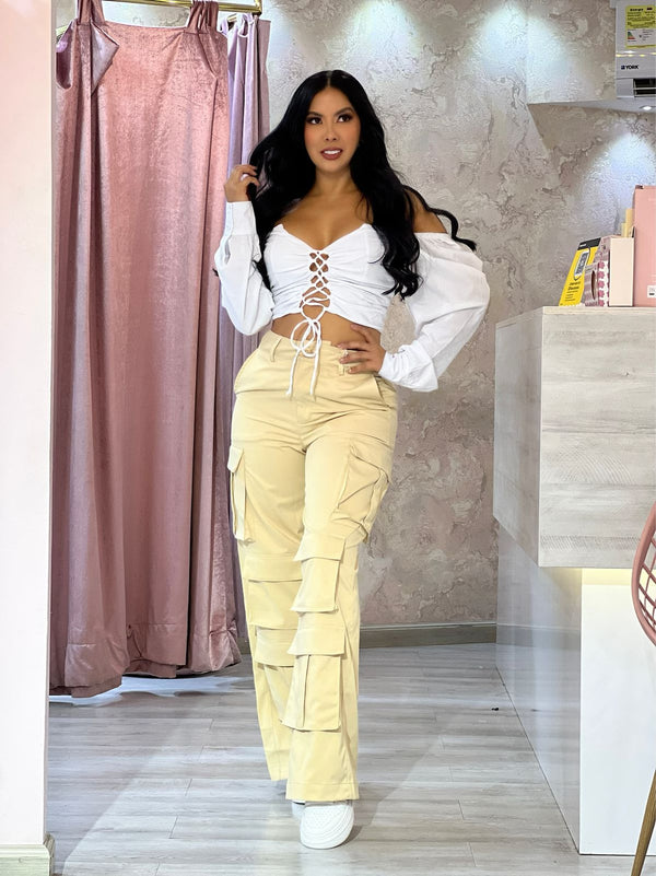 BLUSA MANGA BOMBACHA
