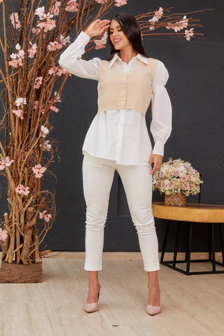 CAMISA CON SOBREPUESTO
