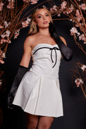 VESTIDO CORTO PLIZADO