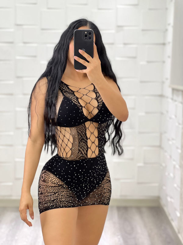 VESTIDO MALLA