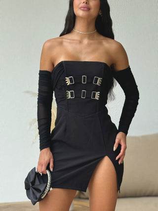 VESTIDO HEBILLAS