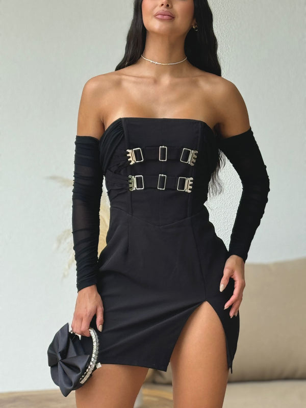 VESTIDO HEBILLAS