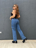 JEANS CARGO OSCURO
