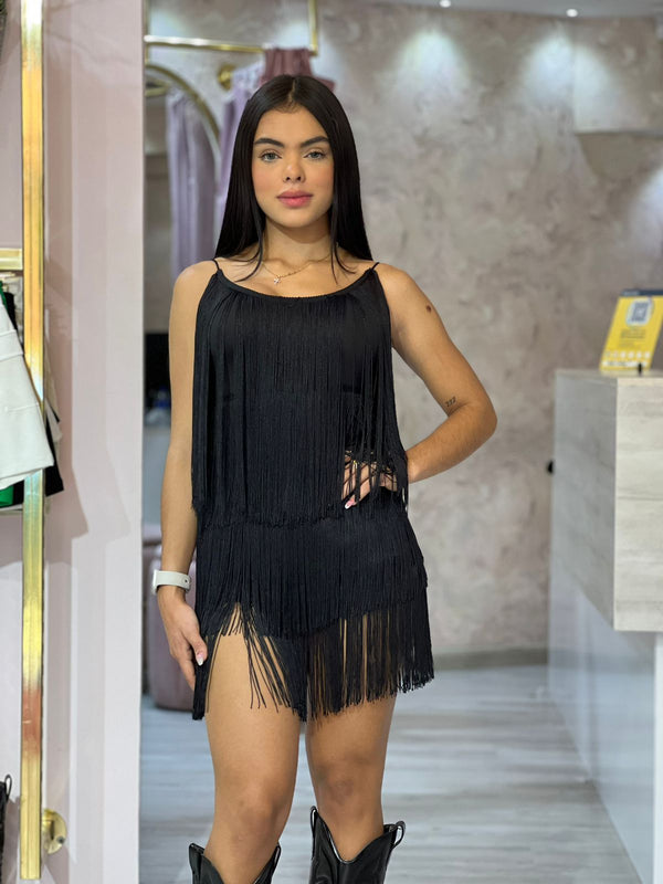 VESTIDO FLECOS